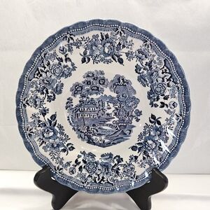 Rim Soup Bowl "Royal Wessex Tonquin Blue" by Churchill.